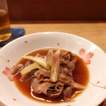 花いち - 牛肉と茗荷の鋤焼き