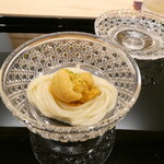 澤田 - 奈良の素麺　蛤出汁　北海道の雲丹