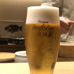 Meieki Sushi Suburimu - 生ビール旨旨