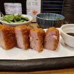 野菜巻き串 薄田商店 - ハムカツ