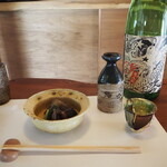 燕堂 - お料理おまかせ5品コース＆日本酒ペアリング④（にしん茄子 ＆ ぬる燗：北島 大入れ引っ張りだこ 純米吟醸無濾過）