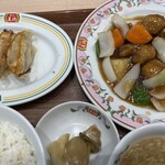 餃子の王将 - 酢豚の中華セット