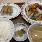 餃子の王将 - 酢豚の中華セット