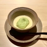 Sushi Ebisu Kourin - 冷製茶碗蒸しと枝豆のすり流し