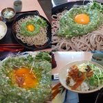 右下、冷やしおくらと香の物のマッチングご飯です