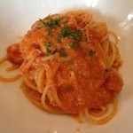 ビストロ ダイア - 2013.09　こってりｱﾒﾘｹｰﾇｿｰｽのパスタ♪