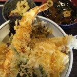 Makotoya - 上天丼(穴子 海老 いか 野菜 海苔)1600円