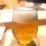 鮨 そら - グラスに花火が上がります