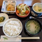 饗都 - 鮪ステーキのセット♪