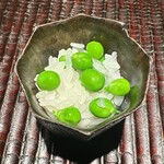 ぬま田 - 飛騨高山　スナップエンドウ　飯蒸し