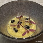 プチレストラン ブーケ・ド・フランス - 玉蜀黍とキャビアと生海胆のスープ