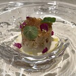 プチレストラン ブーケ・ド・フランス - 毛蟹のファルス毛蟹のジュのジュレ