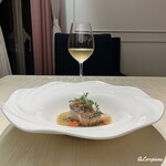 プチレストラン ブーケ・ド・フランス - Marcel Deiss Rieslingとアコウのヴァプール