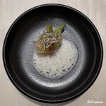 プチレストラン ブーケ・ド・フランス - 花ズッキーニのカダイフ巻とトリュフのジュリエンヌ