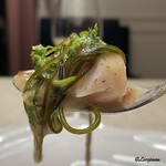 プチレストラン ブーケ・ド・フランス - ぷりっぷりのアコウとヌメヌメの海蘊