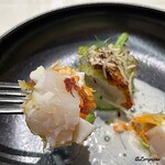 プチレストラン ブーケ・ド・フランス - しっとりとしたミキュイ仕立ての帆立貝柱