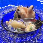 プチレストラン ブーケ・ド・フランス - 白桃のコンポートと白桃のシャーベットと白桃のジュレ