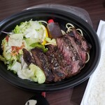 パックマン - ハラミステーキ(200g)はお肉がめちゃやわらかで旨味抜群。