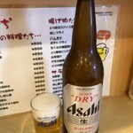 えんぱち - アサヒスーパードライ・大瓶(726円)