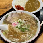 ほそ島や - 中華そば&半カレー1300円