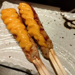 Zentaku Kanzen Koshitsu Yakitori Nagoya Kochin Jidoribouzu - つくね串チーズのせ