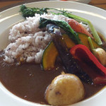ビブラ ビブレ - 大地の誘惑カレー：前菜、ピクルス、デザートが付いて￥１２００