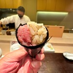 鮨菜 和喜智 - ネギトロ巻き　有明海苔