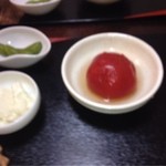 無似舎 - 先付、トマトと枝豆豆腐