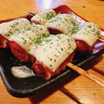 炭火焼 若武者 - ミニトマトのベーコン巻き