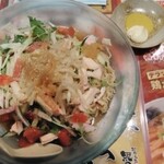 越後秘蔵麺　無尽蔵 - 冷やし中華¥980 大盛¥160(麺は細麺のみ)