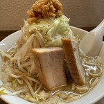 麺屋 承太郎 - 【2023.7.26(水)】山盛承太郎ラーメン（並盛・300g）920円→500円