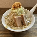 麺屋 承太郎 - 【2023.7.26(水)】山盛承太郎ラーメン（並盛・300g）920円→500円