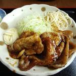 味の比留川 - 豚ロース生姜焼き定食(アップ)