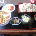 宮喜食堂 - 料理写真:カツ丼セット（もりそば）