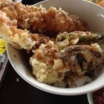ひがし川 - ジャンボエビ天丼