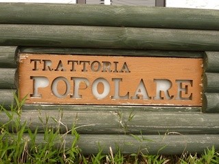 Itaria Ryouri Torattoria Poporare - 店頭のラベル