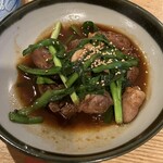 月光食堂 - 白もつとニラの炒め煮