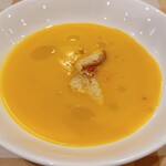 Chez f. - 冷製カボチャ豆乳スープ
