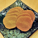 天ぷら処 こさか - 秋田名物！ いぶりがっこ（２０１３年９月）