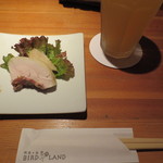 阿佐ヶ谷バードランド - 鶏のもものハムとビールは白穂乃香。」