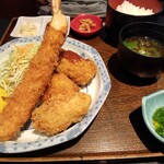 かに喰亭ますよね - 平日限定シーフードフライ定食