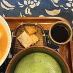 甘ん坊 - せんべい付き！お茶付き！抹茶いらなかった！