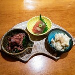 Udon'Ya Kohaku - 前菜3種盛り