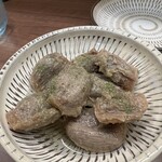 Nihonsyusyoutyuudainingunihei - 砂肝のオイル煮　かなり柔らかくておすすめ。家で再現できません。