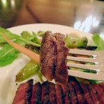 ラバンビーノ - 紐で縛った跡があります。