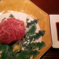 加藤牛肉店 銀座 - 刺し身