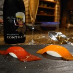 テアトロアッカ - トマト･ぶどうの寿司仕立て