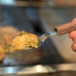 Okonomiyaki Dan - 大えび  小ぶりですがしっかり味と歯応えのある海老