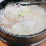 Haguruma - 参鶏湯はハーフサイズで出てきます