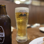 極楽湯 - 生ビール（中）　580円